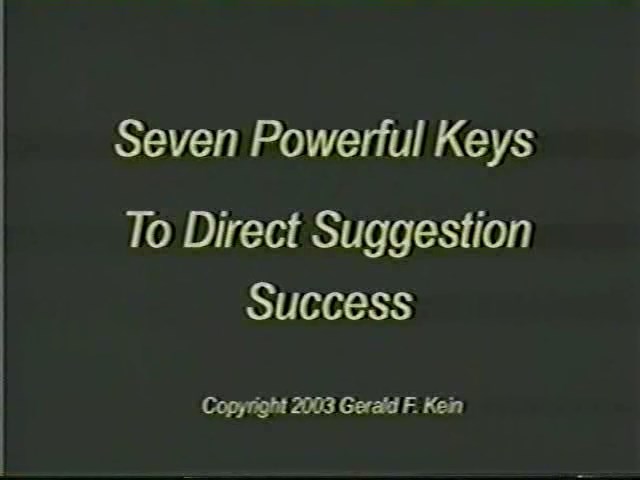 Gerald Kein - Seven Powerful Keys to Direct Suggestion Success